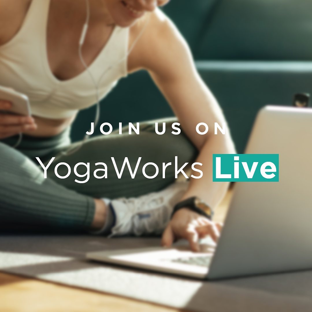 YogaWorks Live announcement on Instagram.