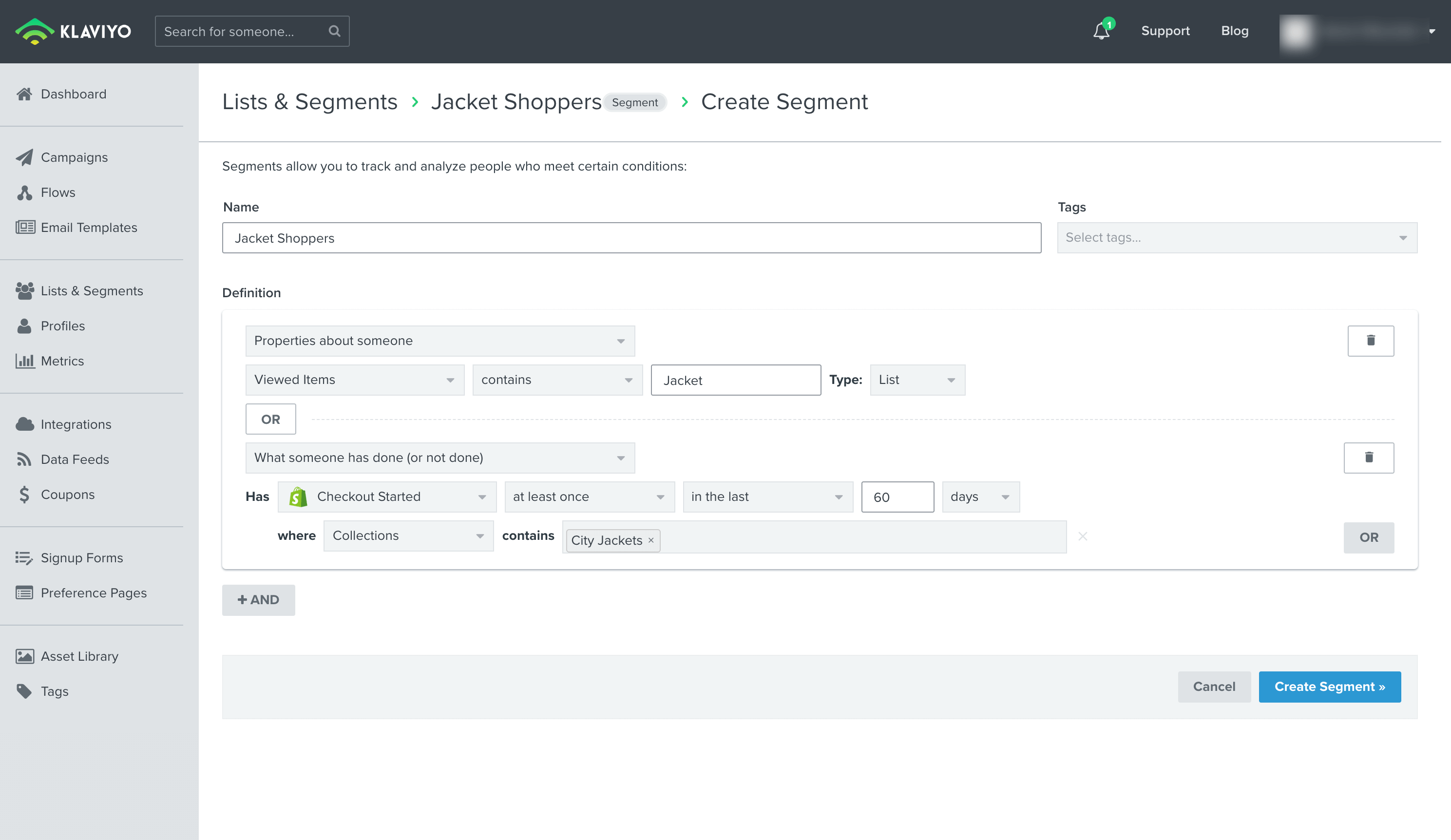 Create segments based on people’s shopping habits and interests. Then send them information related to the products they’re interested in, the problems you think they are trying to solve, and the solution you can provide.